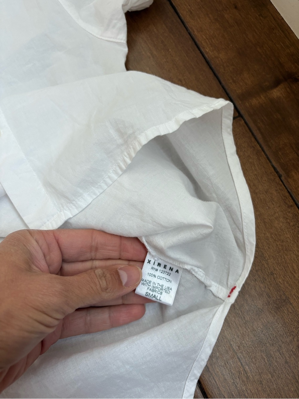 Xirena White Size Small Channing Cotton Shirt Short Sleeve - Picture 6 of 10